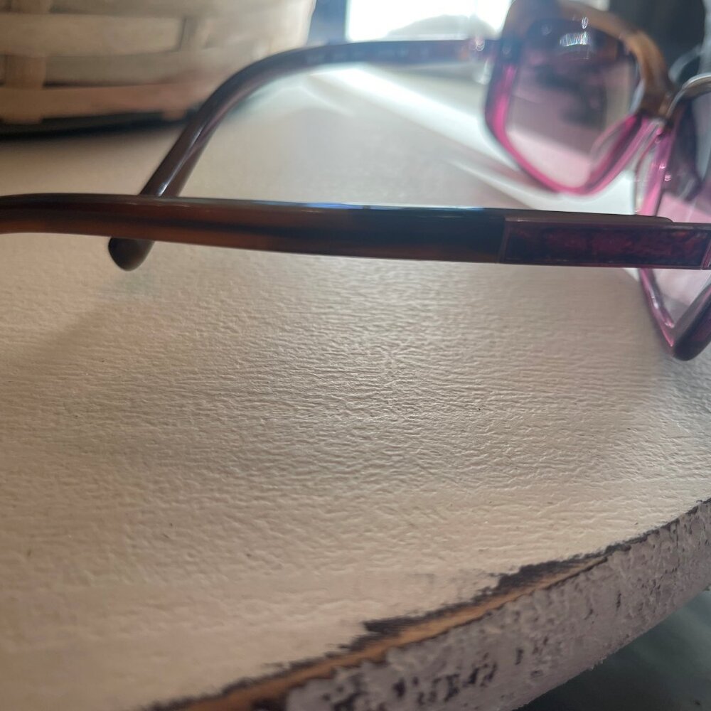 Ted Baker B505 Rane Women's Brown Purple Rectangle Sunglasses View 3